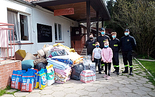 Strażacy ochotnicy z Gronowa Elbląskiego wspierają schronisko dla zwierząt